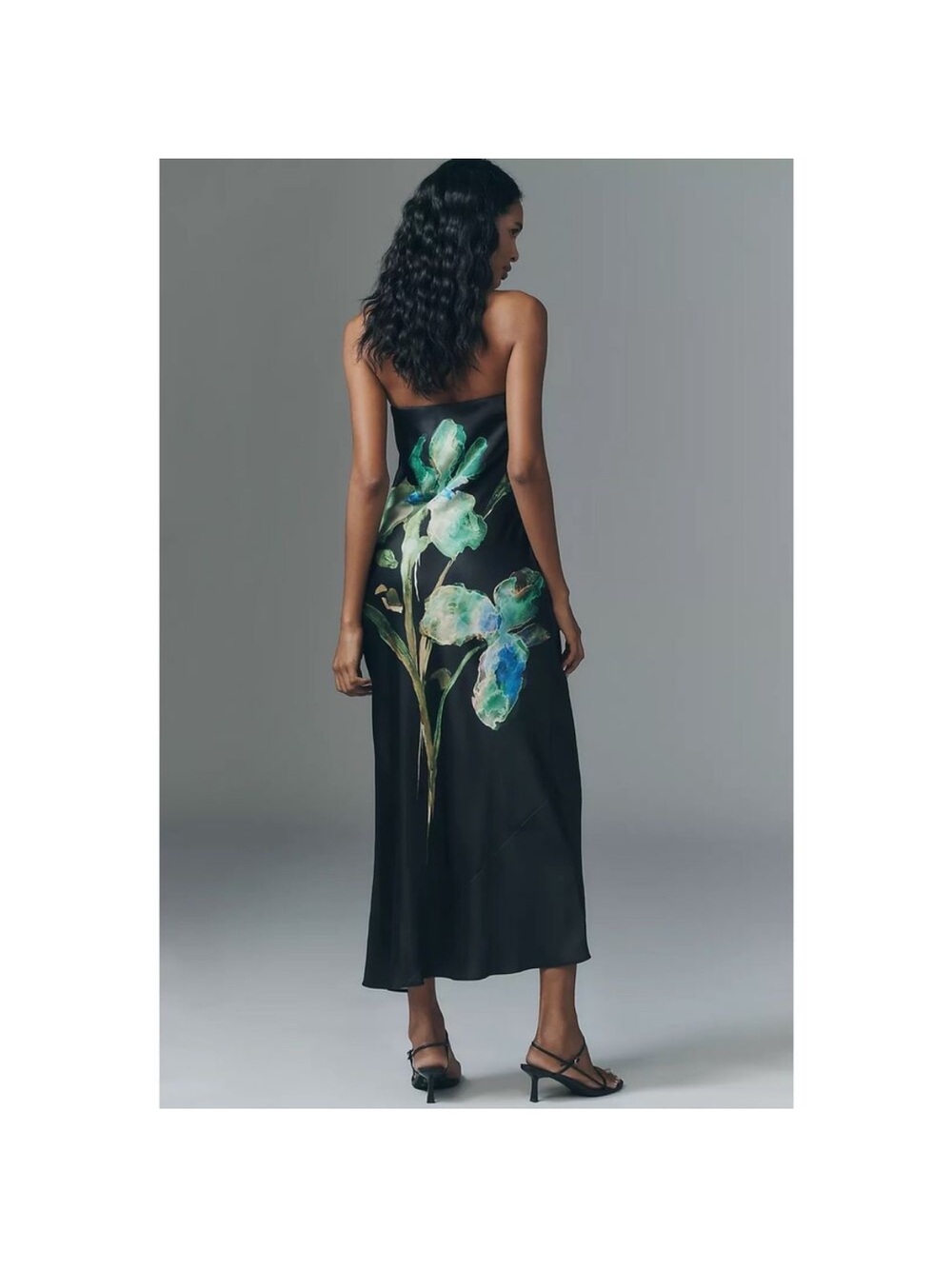 Anthropologie The Fleur Strapless Satin Maxi Slip Dress - Picture 4 of 11